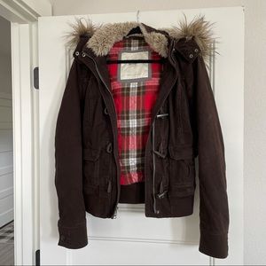 Abercrombie & Fitch faux fur jacket
